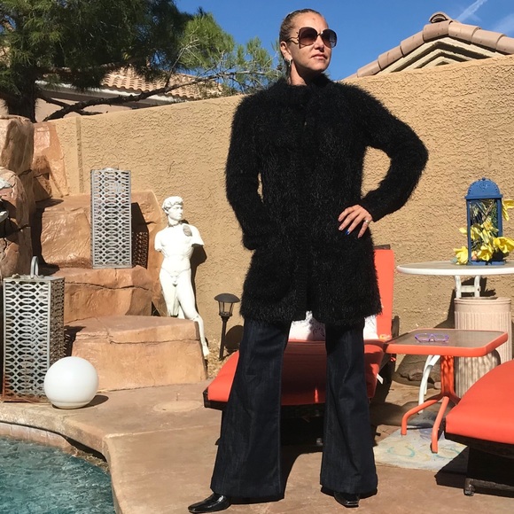 Free People Black fuzzy Jacket - Picture 8 of 8